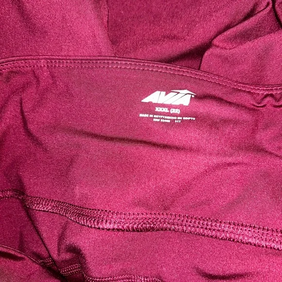 NWT Avia Burgundy Flare Yoga Pants - Picture 6 of 6